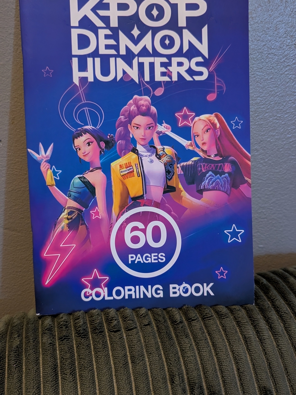 KPOP Demon Hunters Coloring Book - Blue Cover